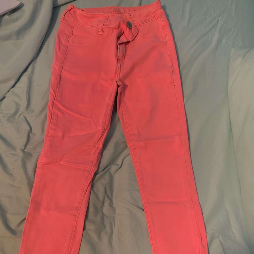 American Eagle Neon pink capris